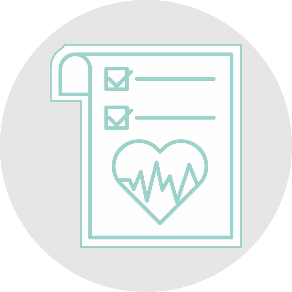 Health Graph Line Sticker Multicolor Icon vector