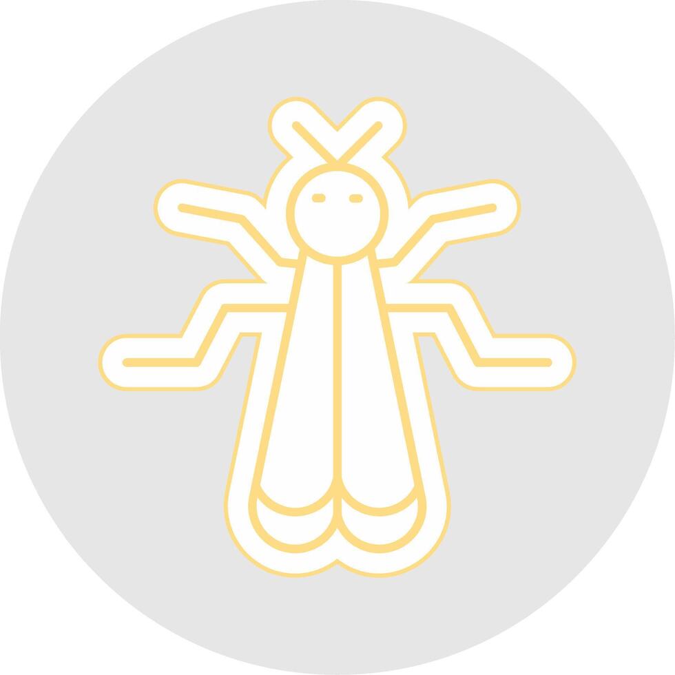 Insect Line Sticker Multicolor Icon vector