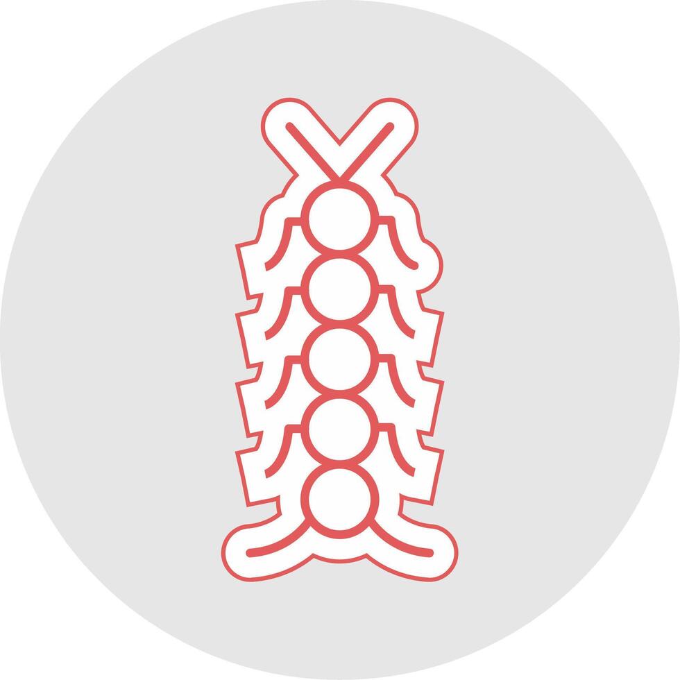 Insect Line Sticker Multicolor Icon vector