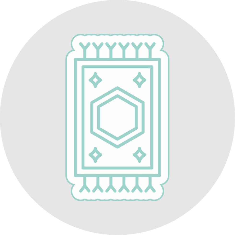 Carpet Line Sticker Multicolor Icon vector