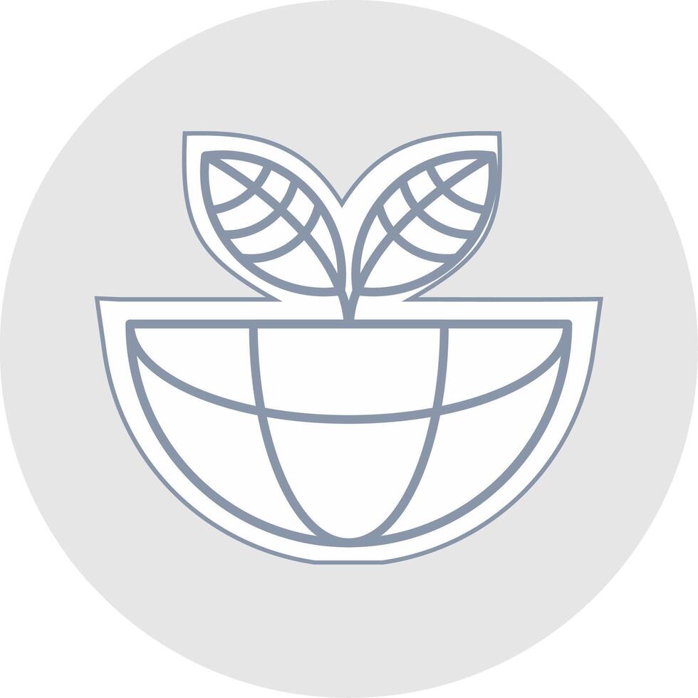 Ecosystem Line Sticker Multicolor Icon vector