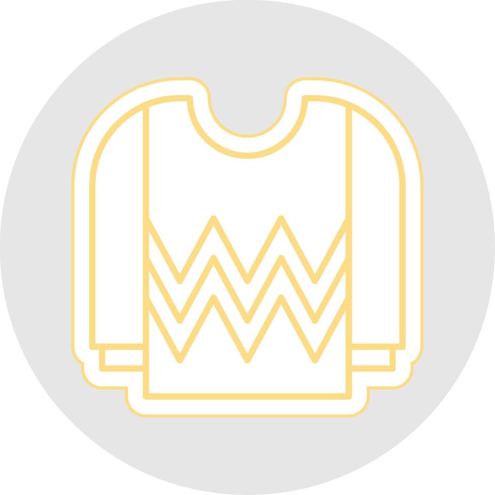 Jersey Line Sticker Multicolor Icon vector
