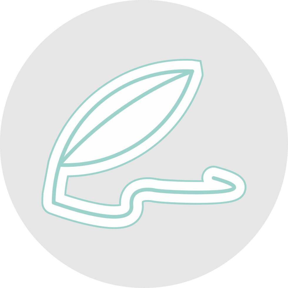 Quill Line Sticker Multicolor Icon vector