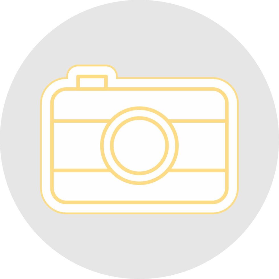 Old Came Line Sticker Multicolor Icon vector