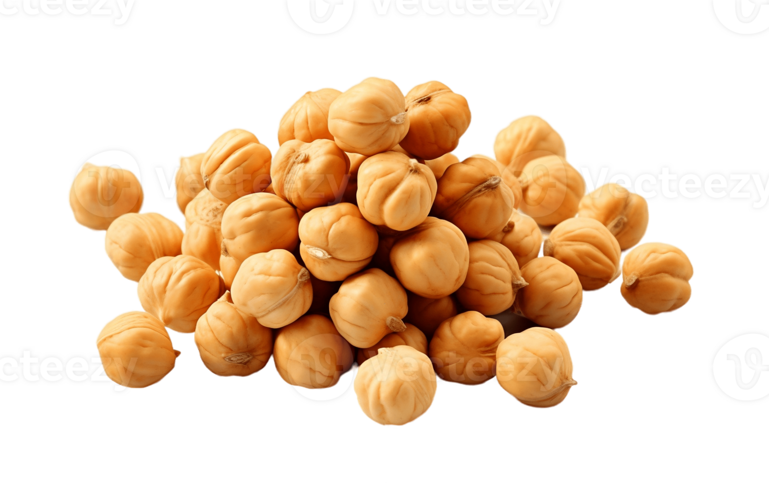AI generated Chickpeas on White Transparent Background png