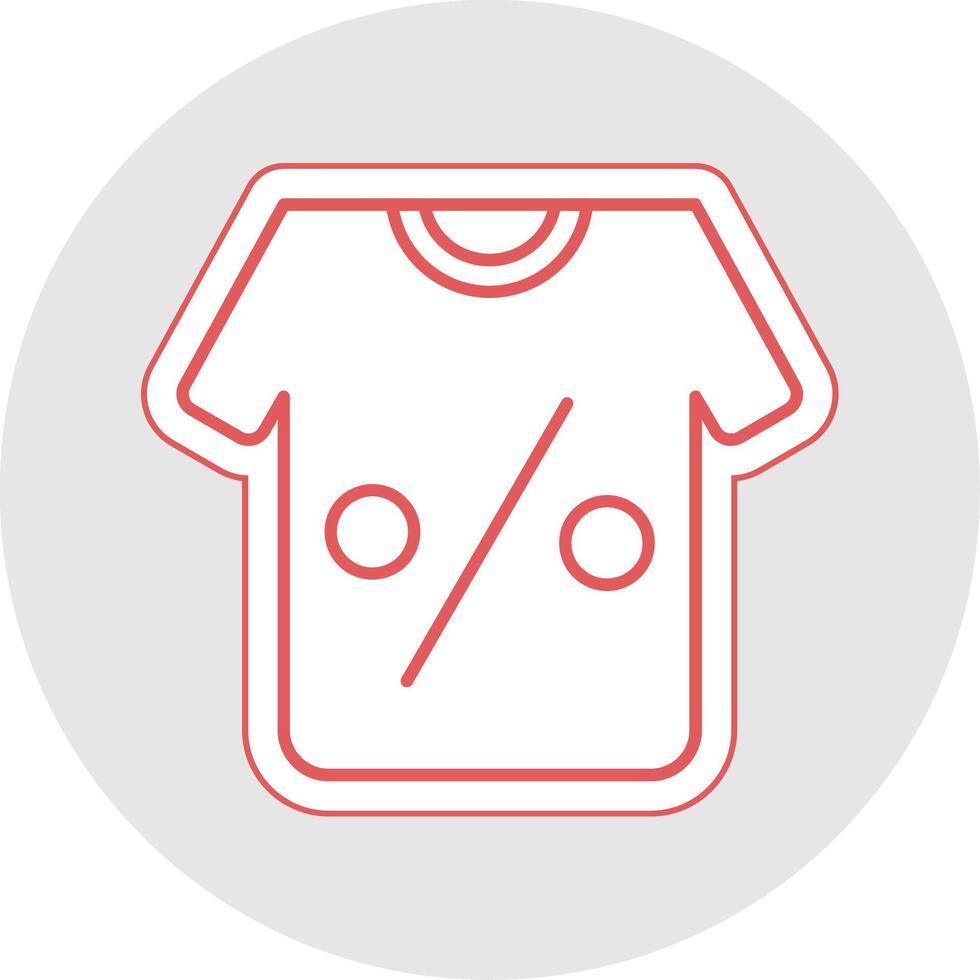 Tshirt Line Sticker Multicolor Icon vector