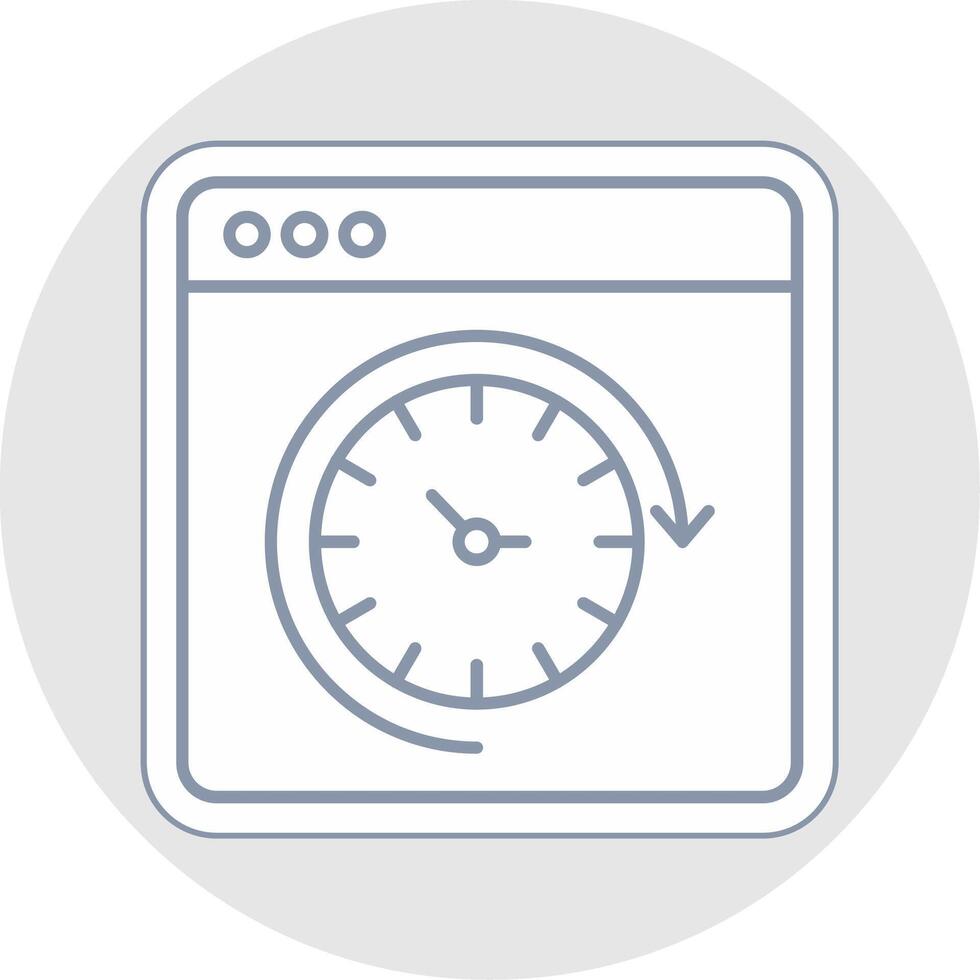 Routine Line Sticker Multicolor Icon vector