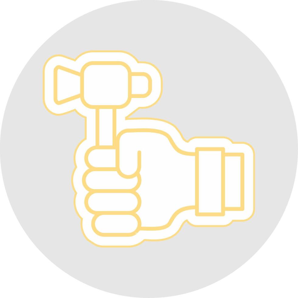 Labour Day Line Sticker Multicolor Icon vector