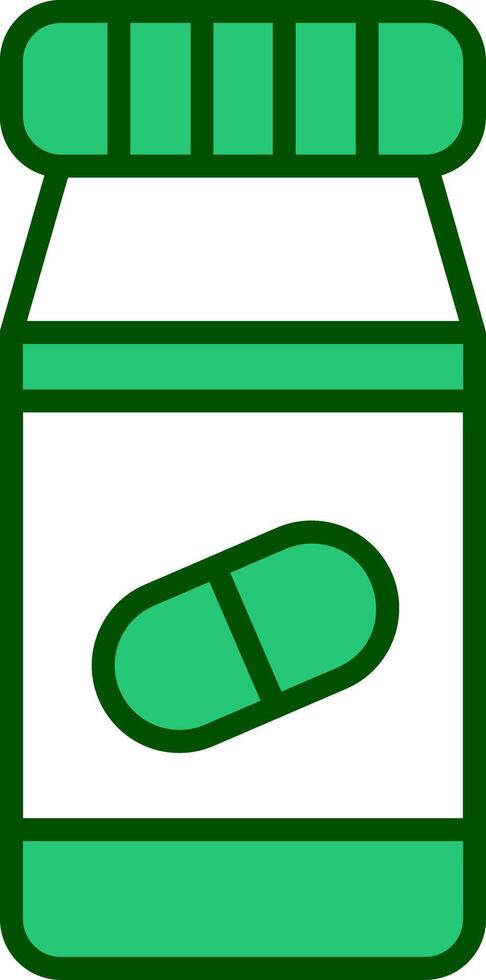 Pills Bottle Vecto Icon vector