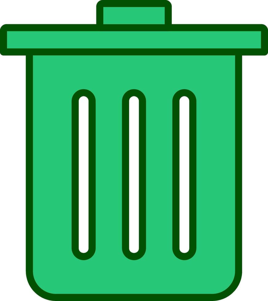 Dustbin Vecto Icon vector