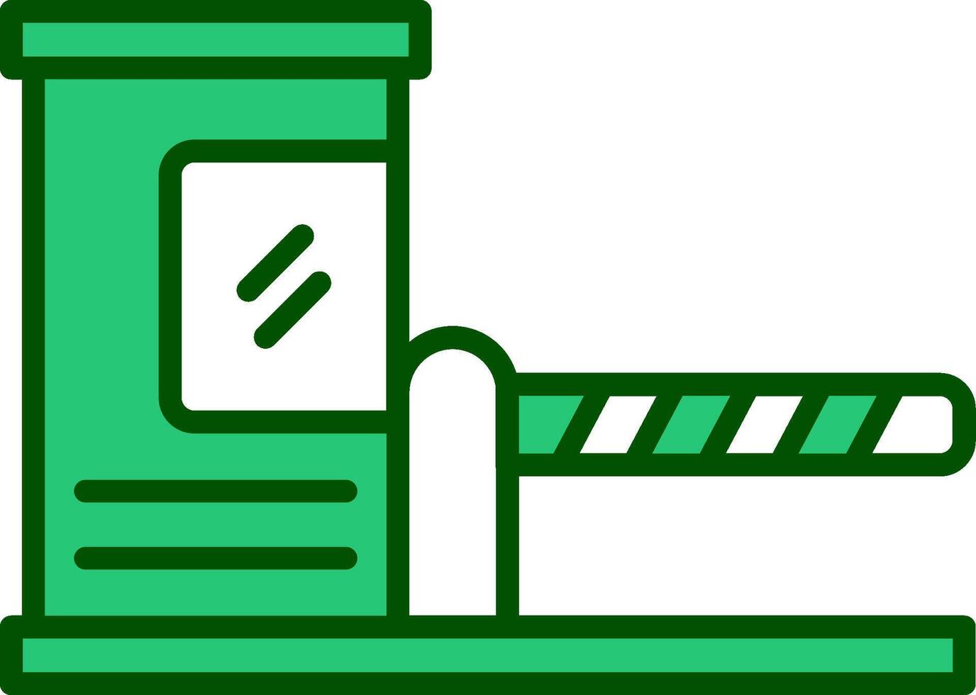 Parking Barrier Vecto Icon vector