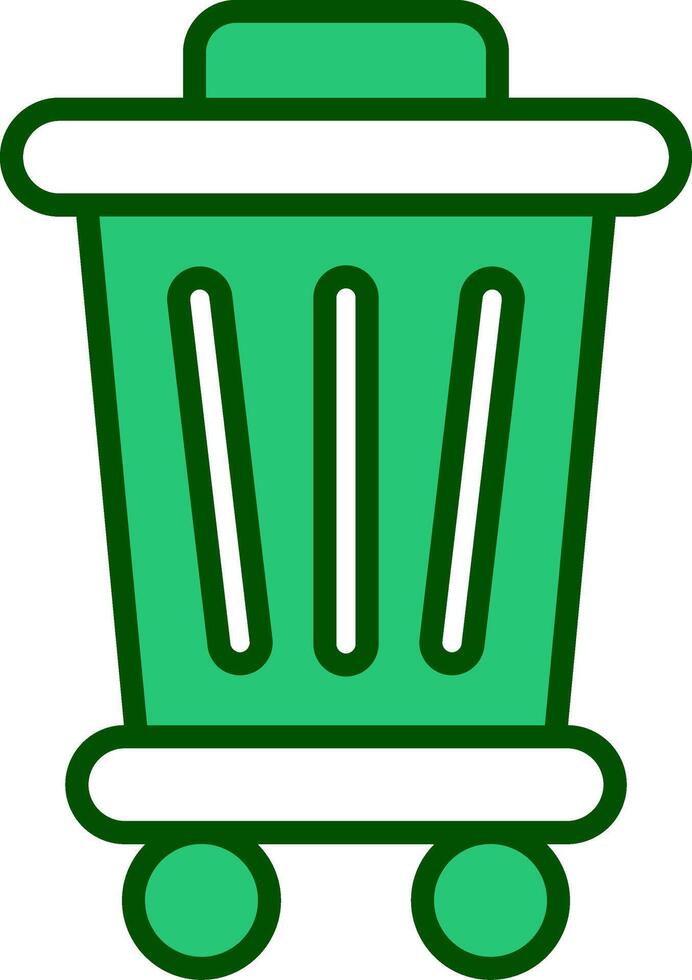 Trash Bin Vecto Icon vector