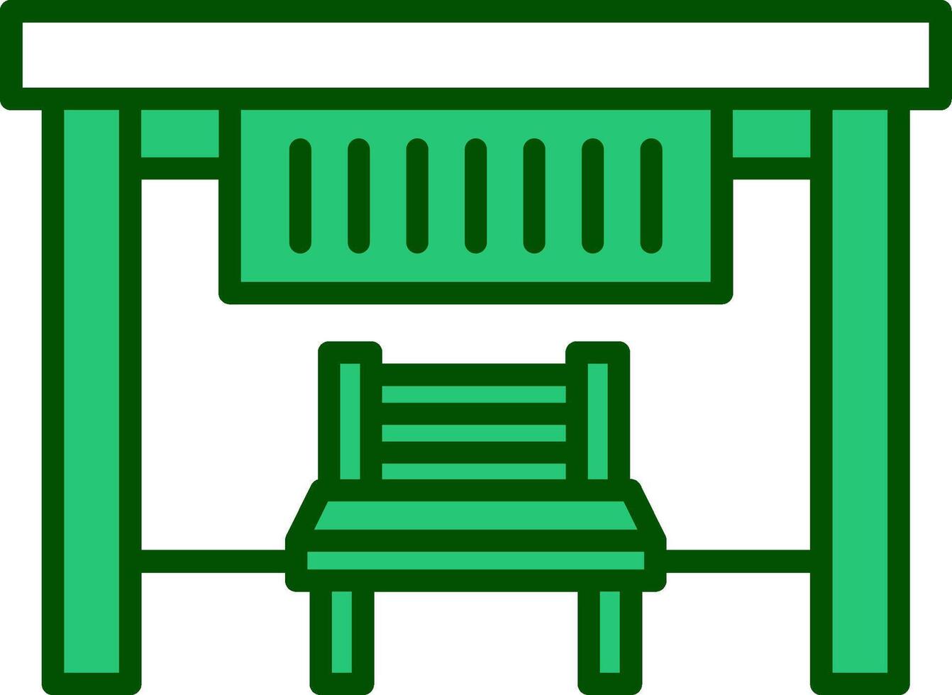 Bus Stop Vecto Icon vector