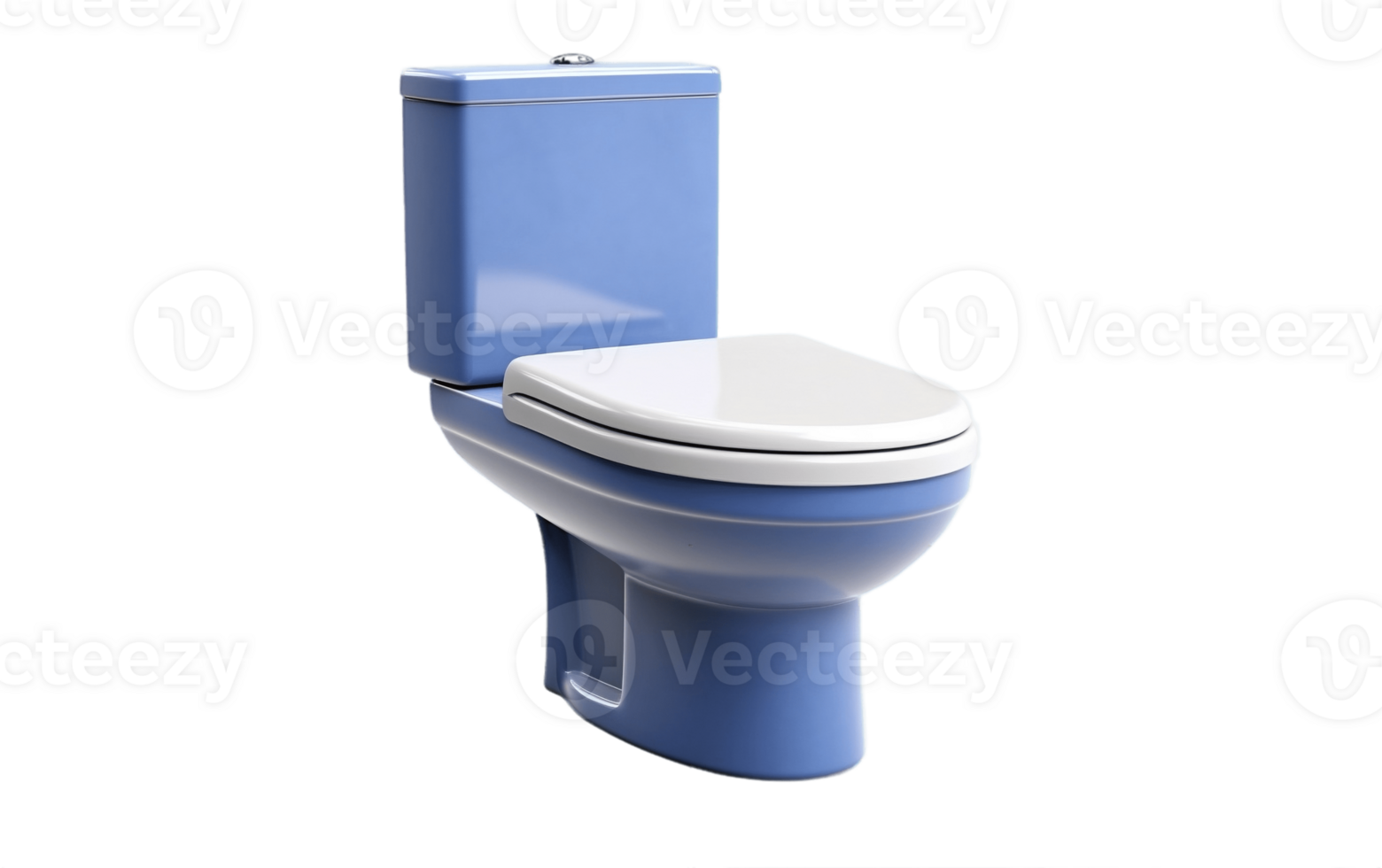 AI generated Ceramic Toilet on White Transparent Background png