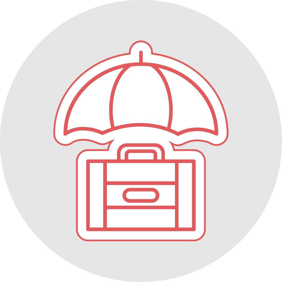 Risk Management Line Sticker Multicolor Icon vector