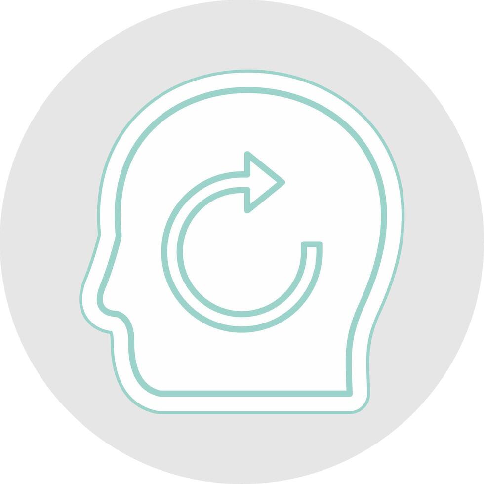 Refresh Line Sticker Multicolor Icon vector
