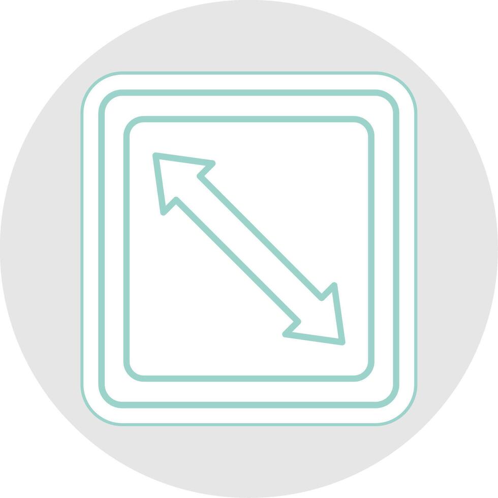 Right Down Line Sticker Multicolor Icon vector