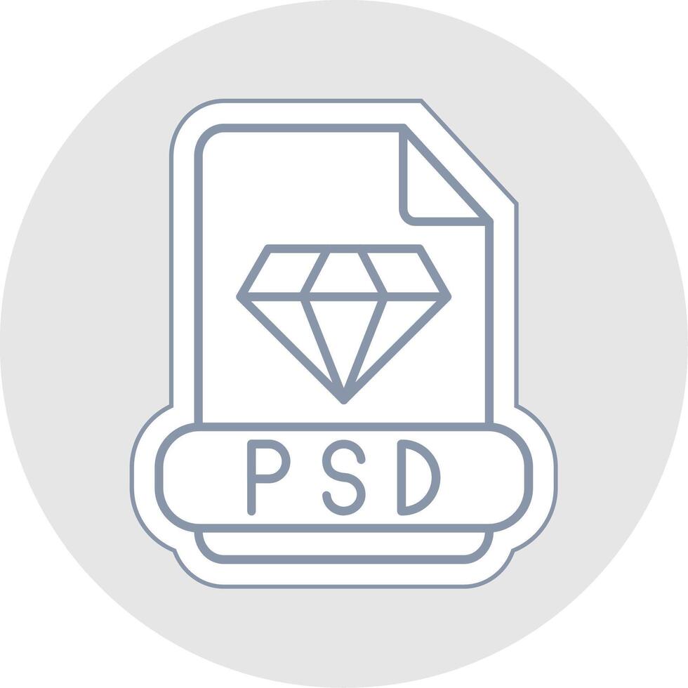 psd línea pegatina multicolor icono vector