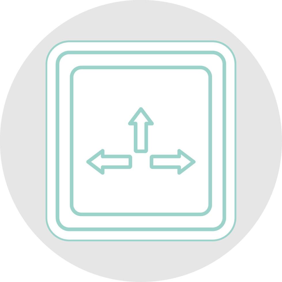 Resize Line Sticker Multicolor Icon vector