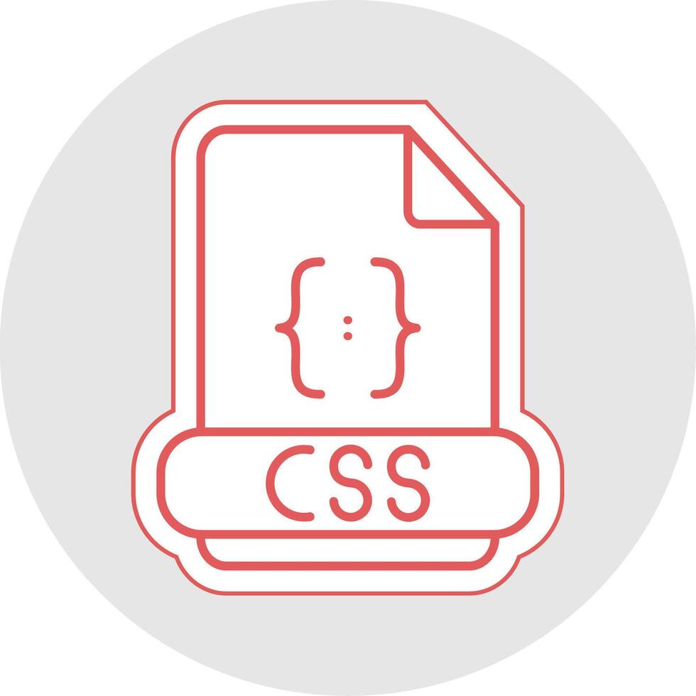 Css Line Sticker Multicolor Icon 37850907 Vector Art at Vecteezy