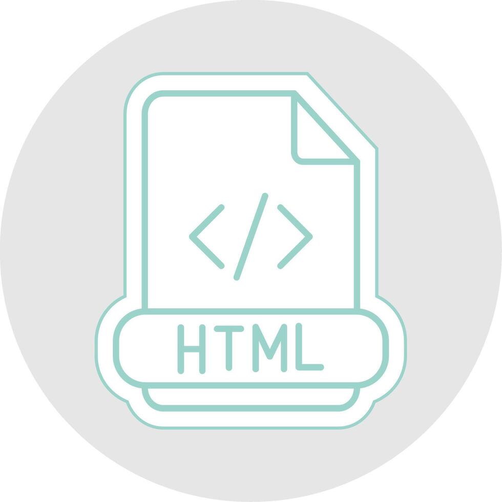 Html Line Sticker Multicolor Icon 37850931 Vector Art at Vecteezy