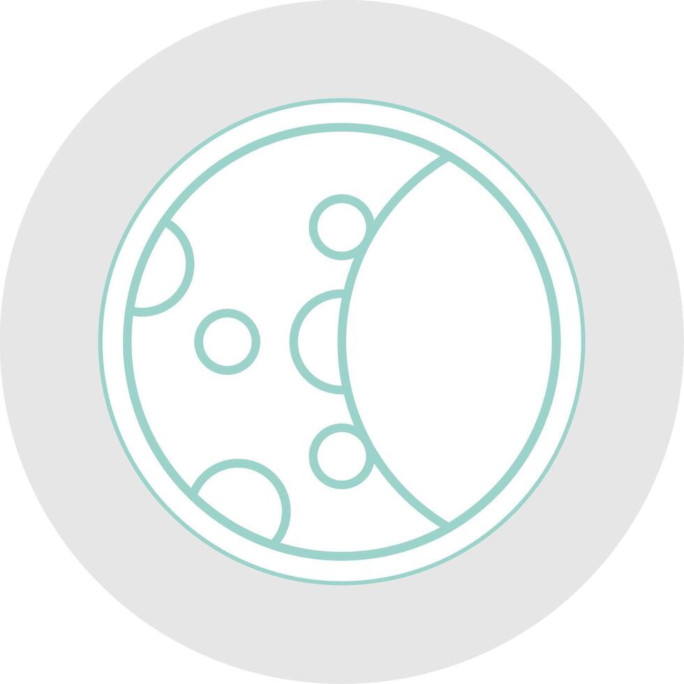 Moon Phase Line Sticker Multicolor Icon vector