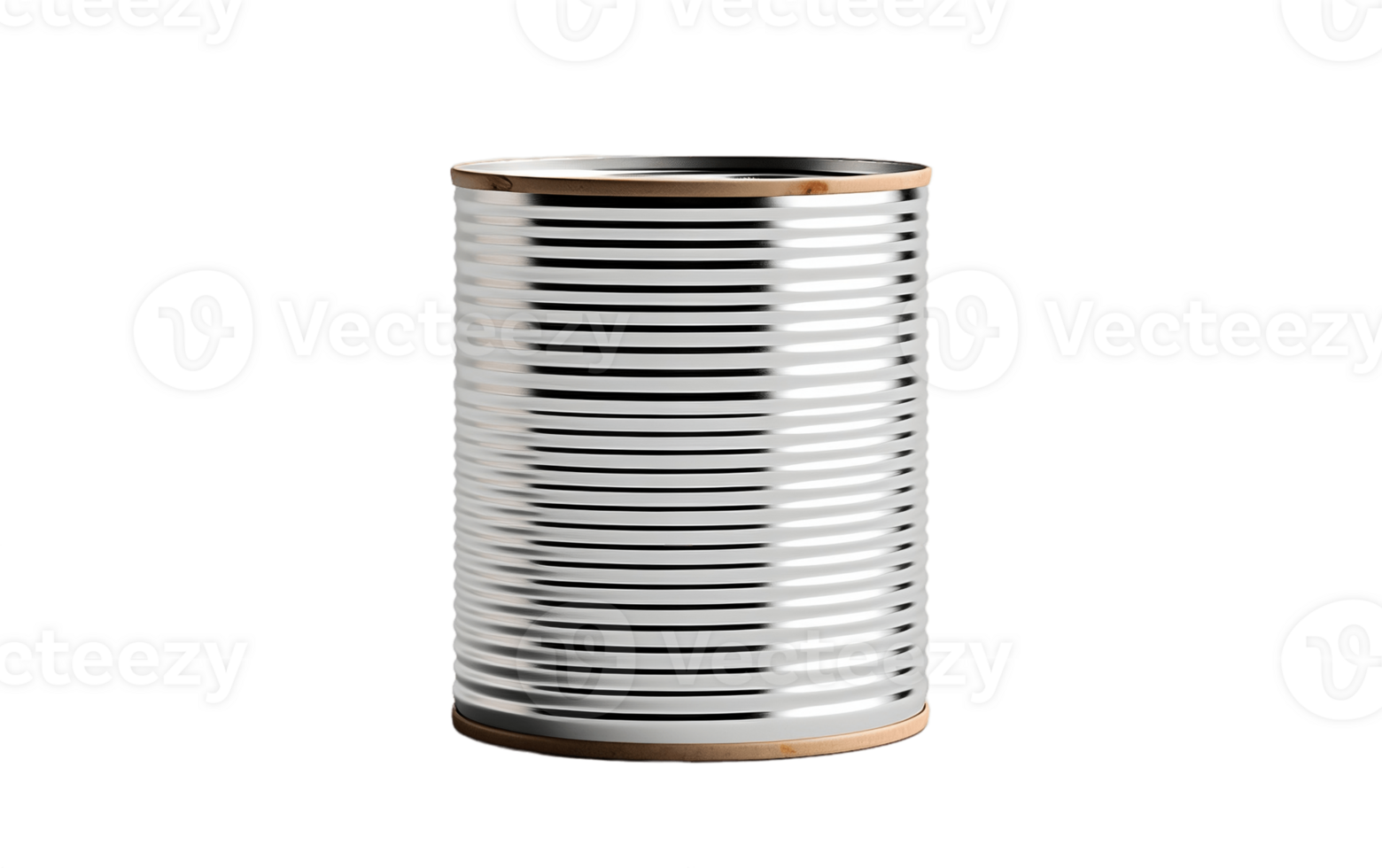 AI generated Metal tin can on white transparent background png