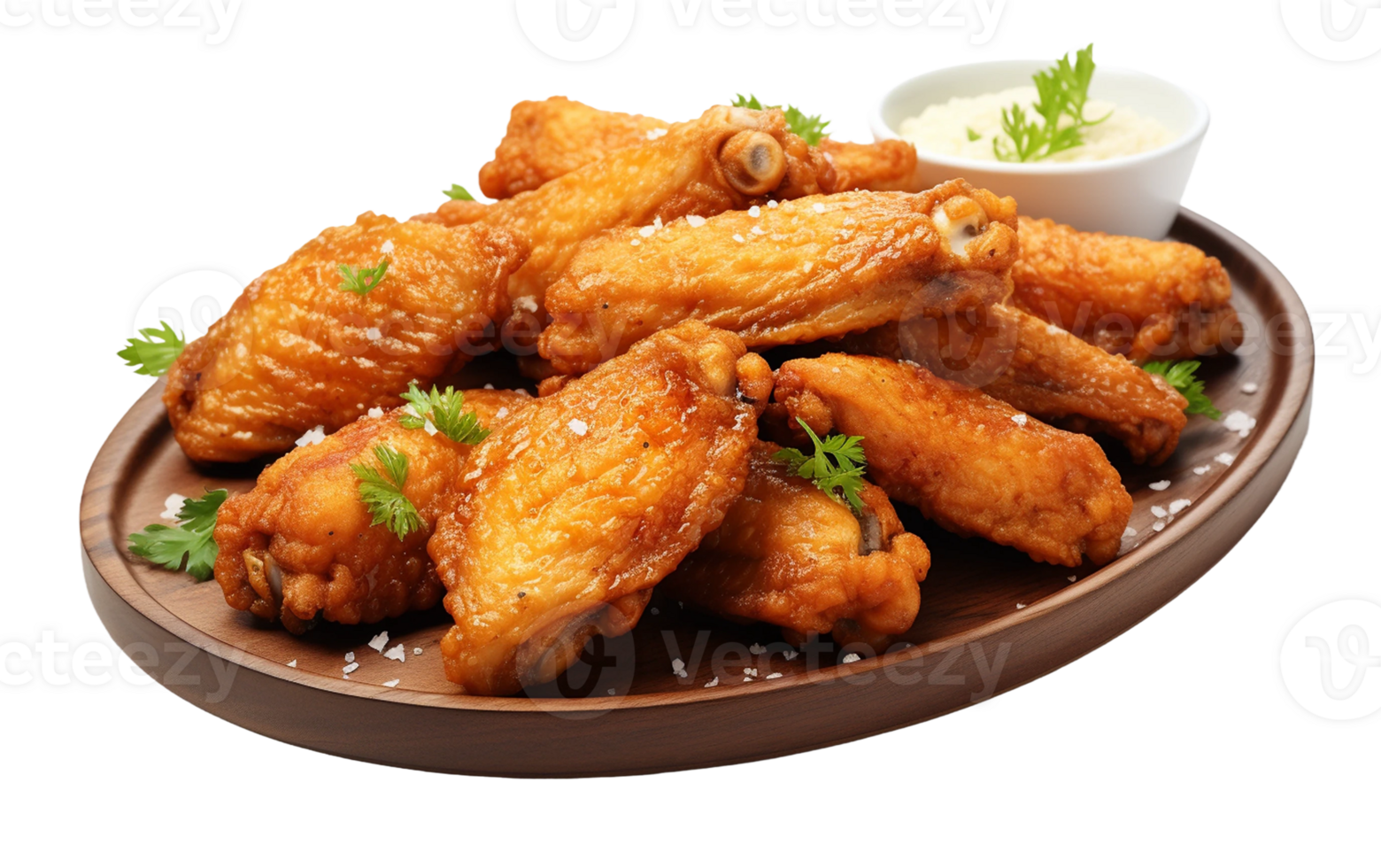 AI generated Chicken Wings on White Transparent Background png