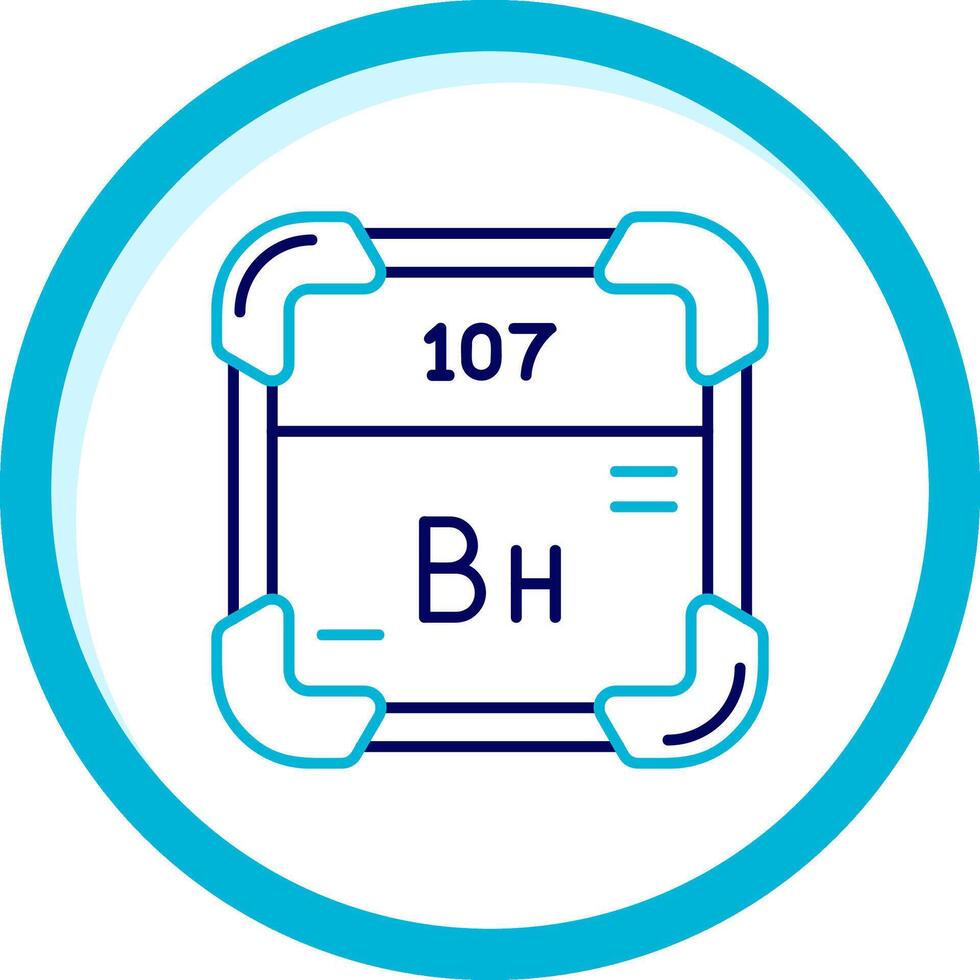 Bohrium Two Color Blue Circle Icon vector