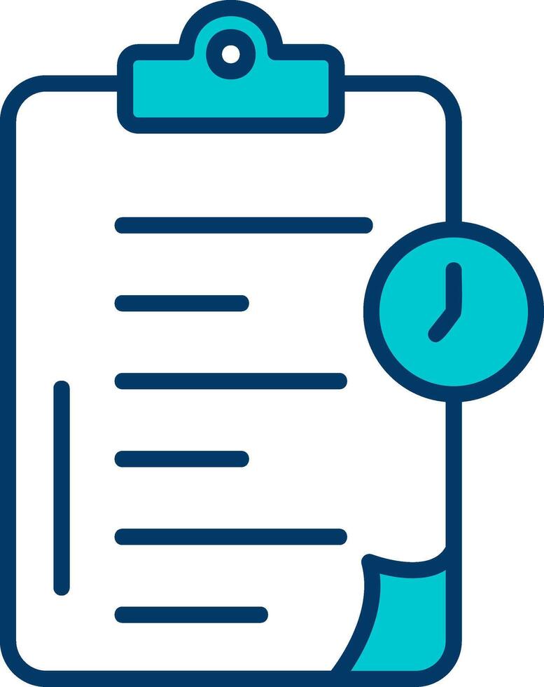 Time Clipboard Vecto Icon vector