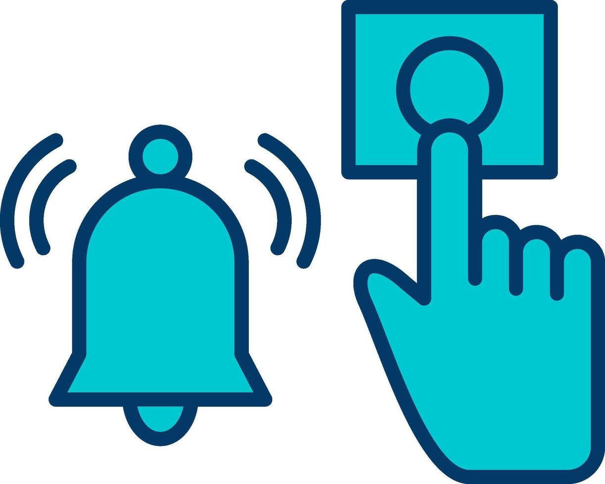 Emergency Alarm Button Vecto Icon vector