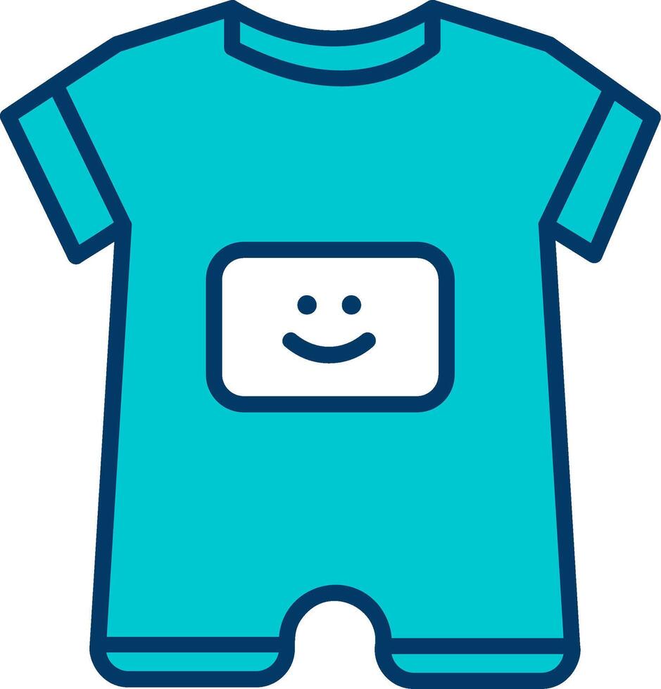 Baby Boy Outfit Vecto Icon vector