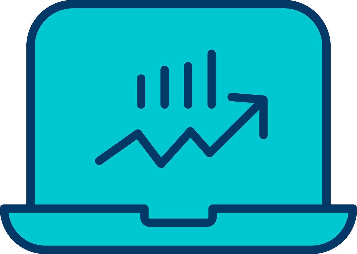 Stocks Monitoring Vecto Icon vector