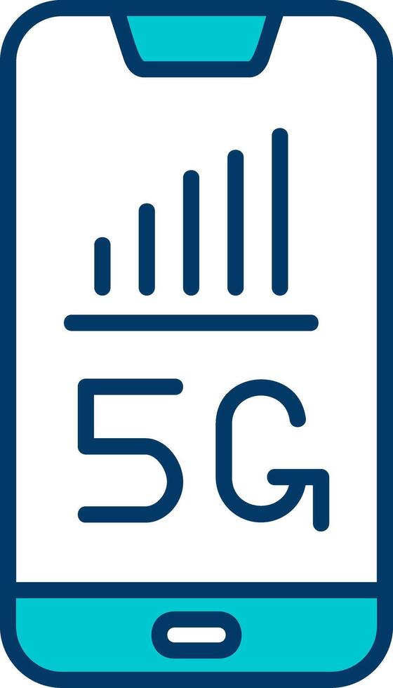 5G Smartphone Vecto Icon vector