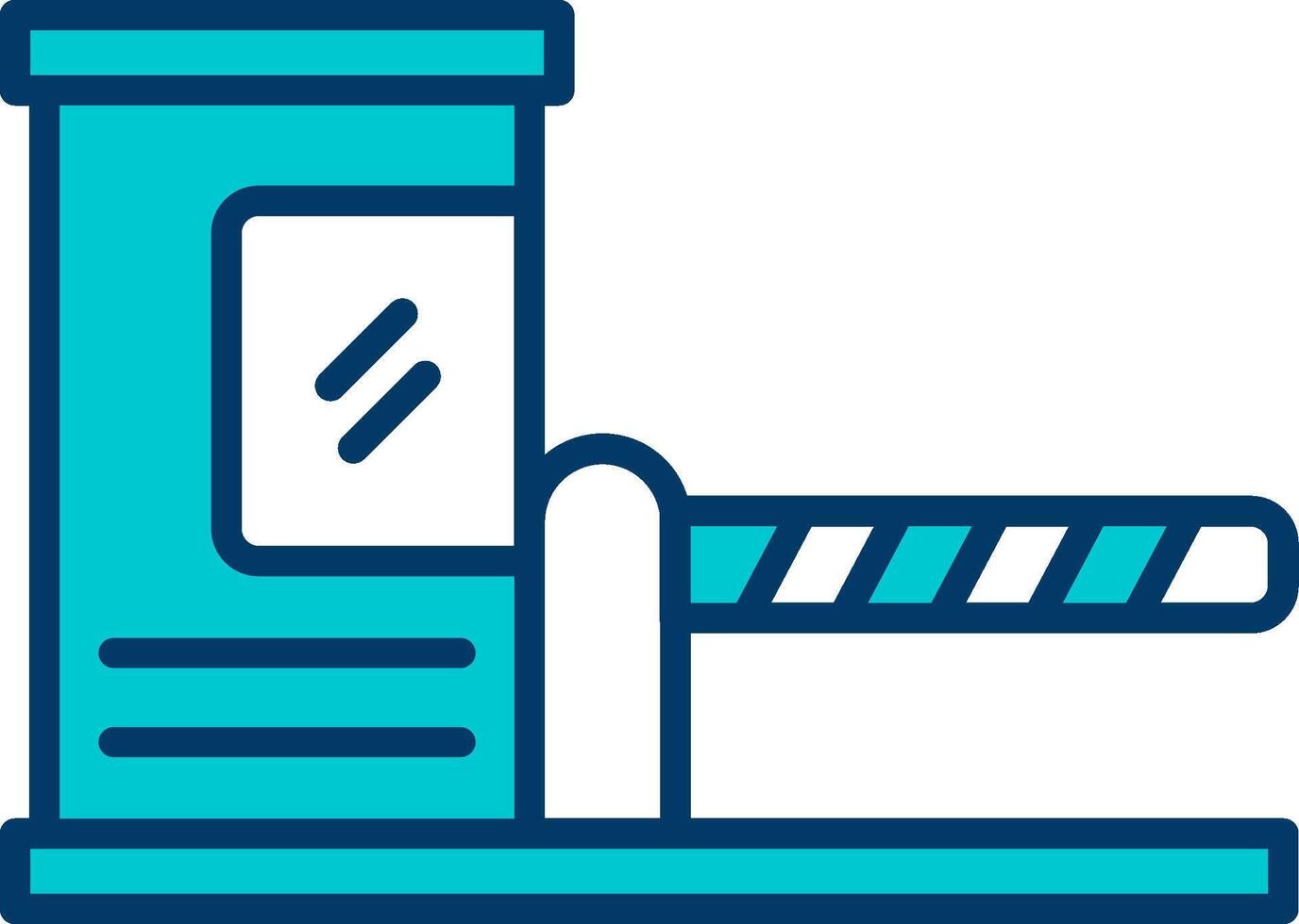 Parking Barrier Vecto Icon vector