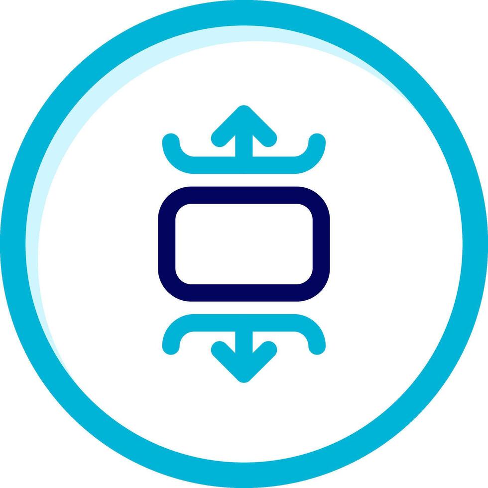 Carousel vertical Two Color Blue Circle Icon vector