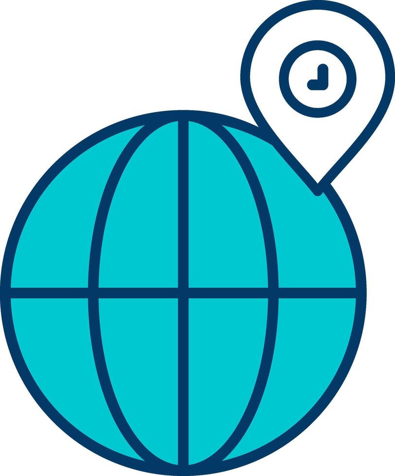 Globe Location Vecto Icon vector