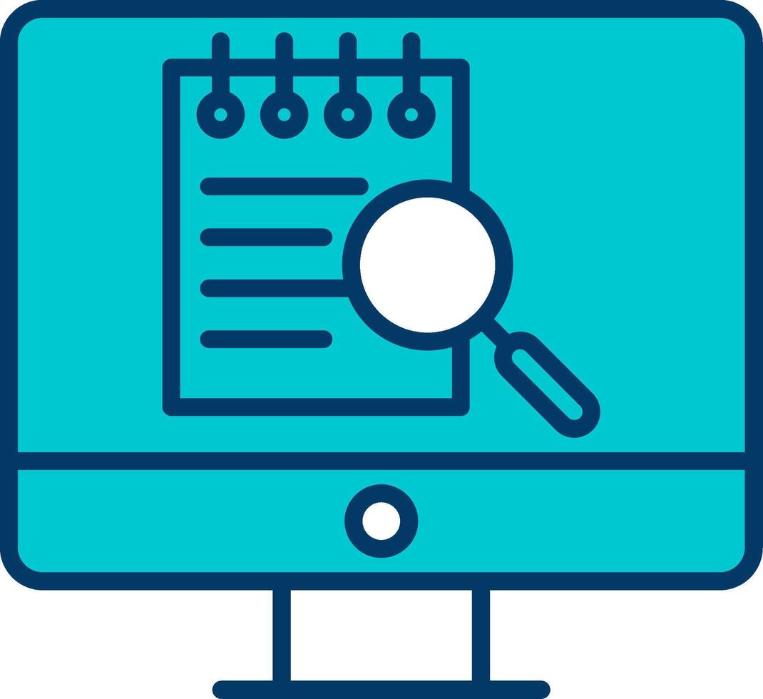 File Search Computer Vecto Icon vector