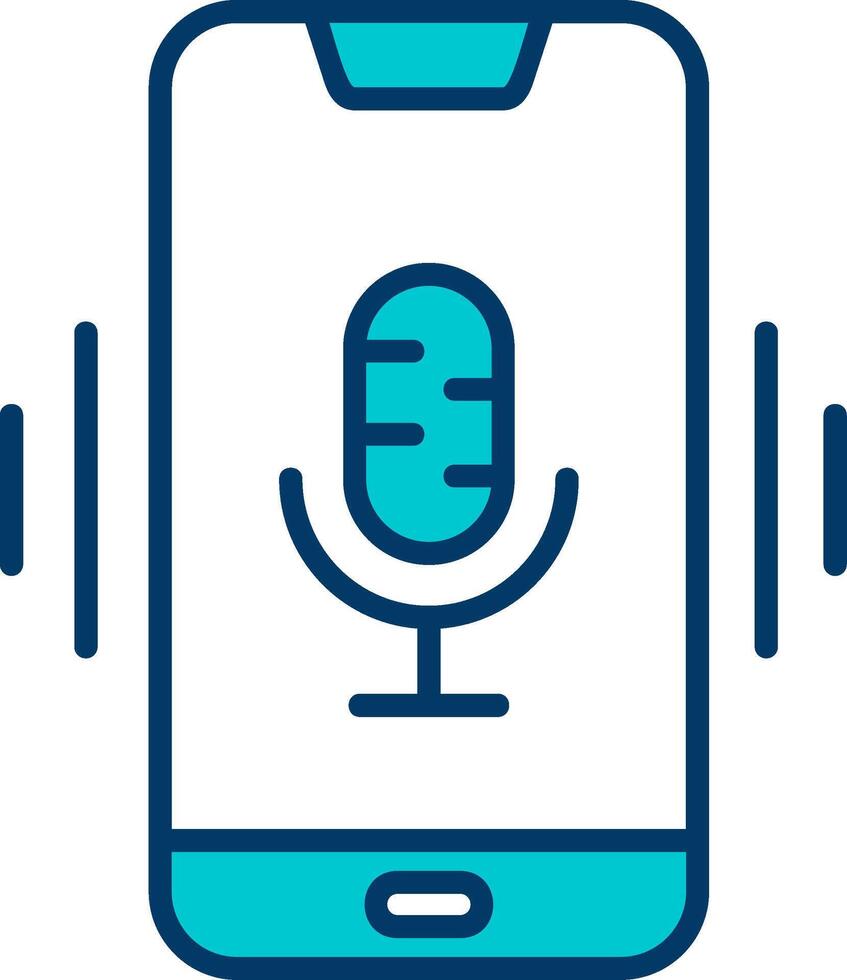 Mobile Voice Assistant Vecto Icon vector