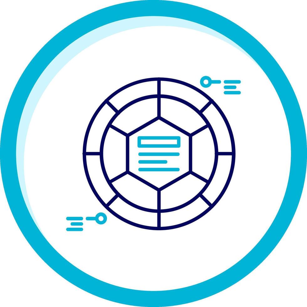 Infographic elements Two Color Blue Circle Icon vector
