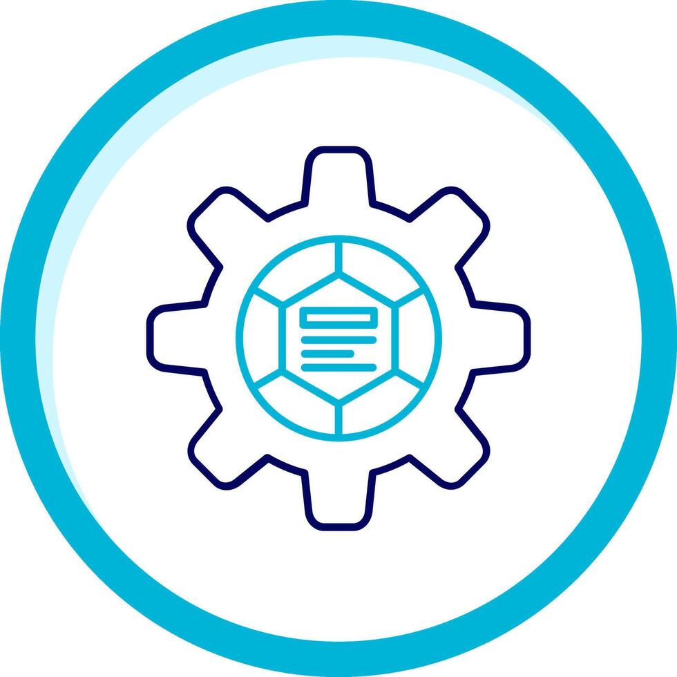 Infographic elements Two Color Blue Circle Icon vector