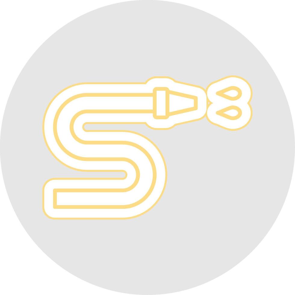 Water Hose Line Sticker Multicolor Icon vector