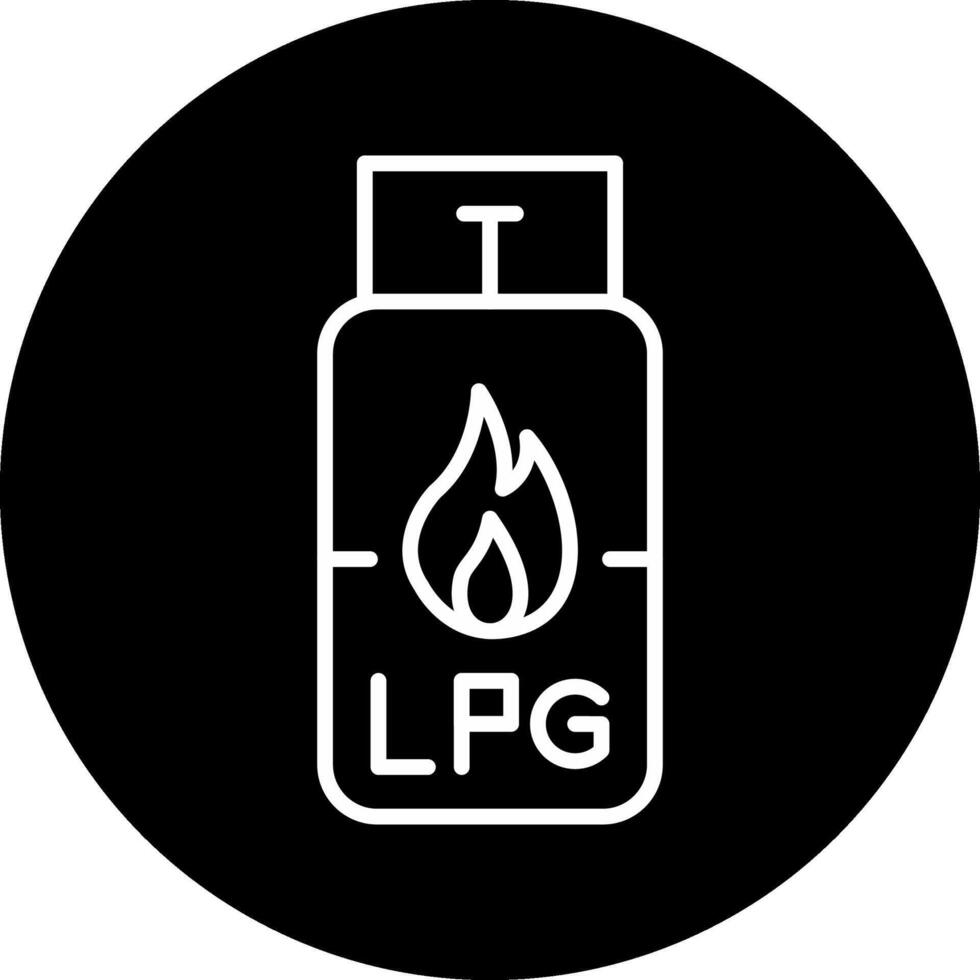 Gas Cylinder Vecto Icon vector