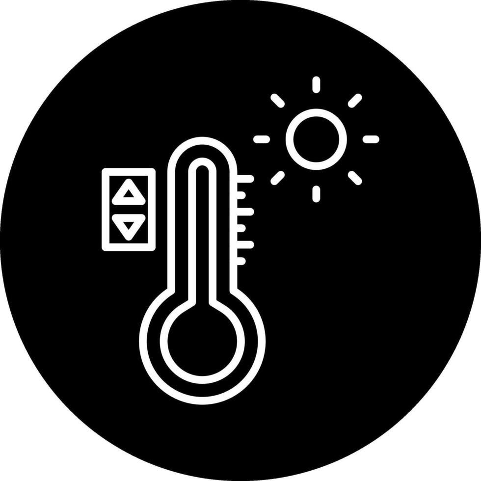 temperatura controlar vecto icono vector