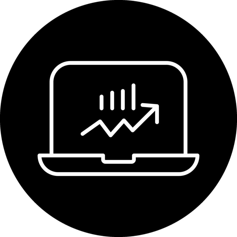 Stocks Monitoring Vecto Icon vector