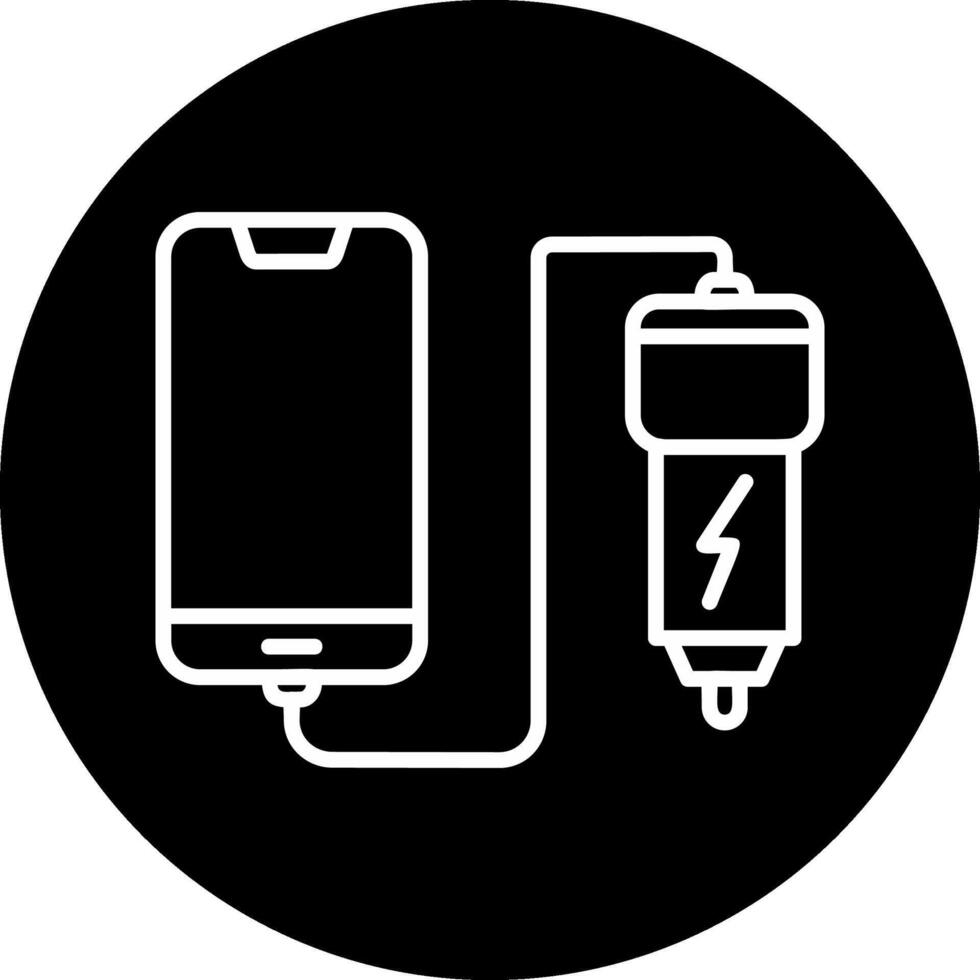 Car phone charging Vecto Icon vector