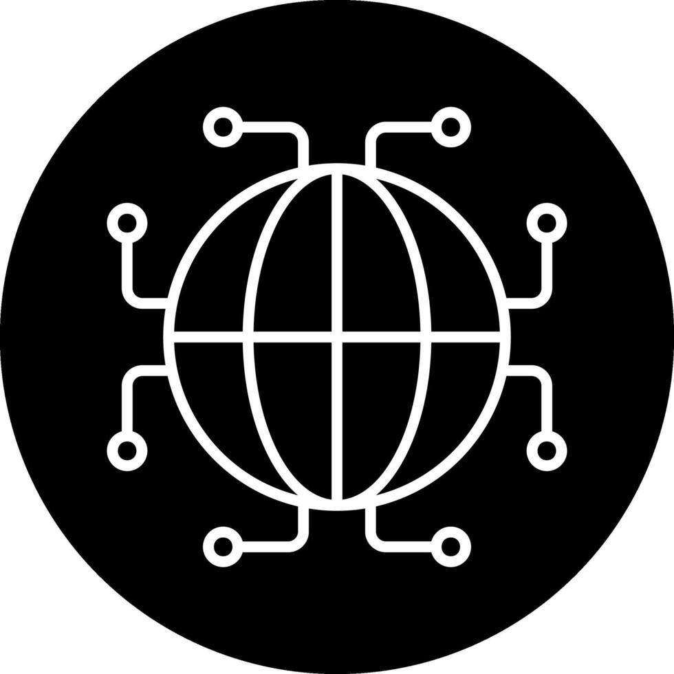 Digtal World Vecto Icon vector
