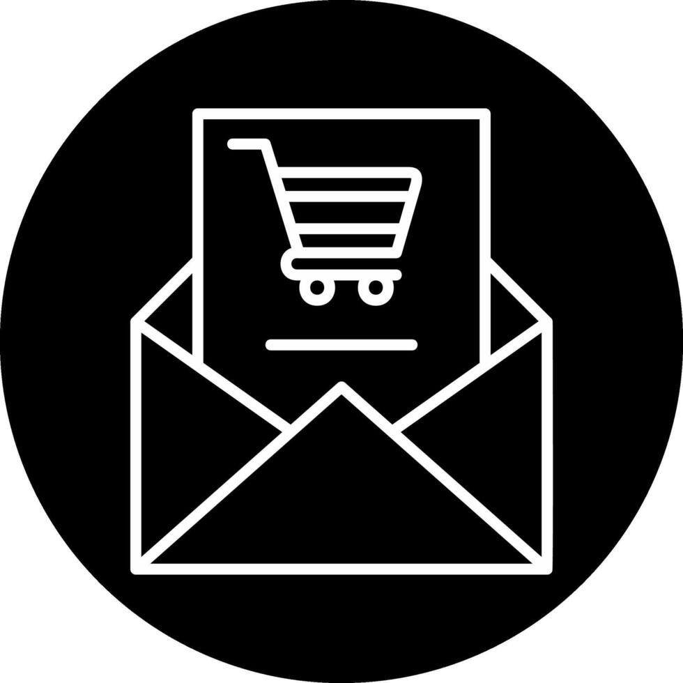 compras correo electrónico vecto icono vector