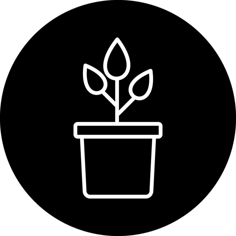 planta maceta vecto icono vector