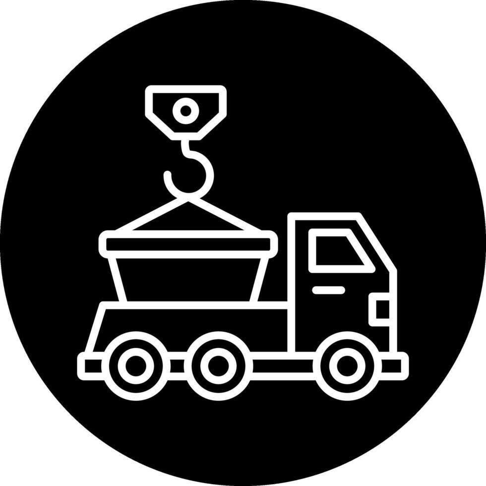 Skip Truck Vecto Icon vector
